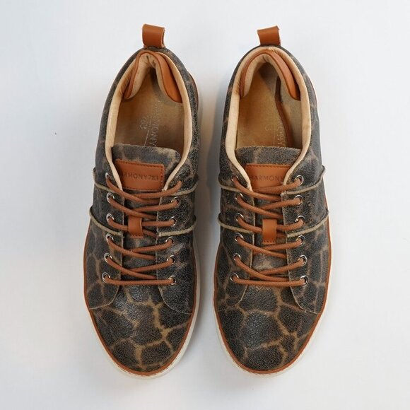 Harmony 783 Giraffe Print Leather Classic Walker Luxe Grounding Shoes - Size 9 - Picture 2 of 7